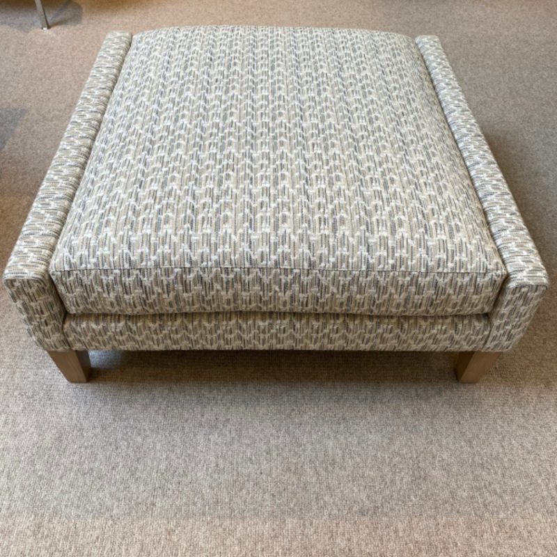Fabricut Tyler Wood Ottoman