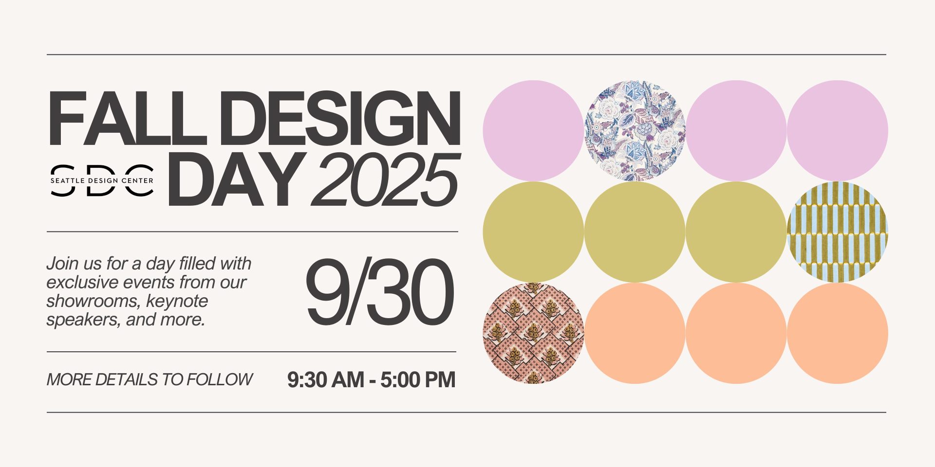 Fall Design Day 2025 Event Banner