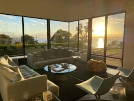 JS living room sunset