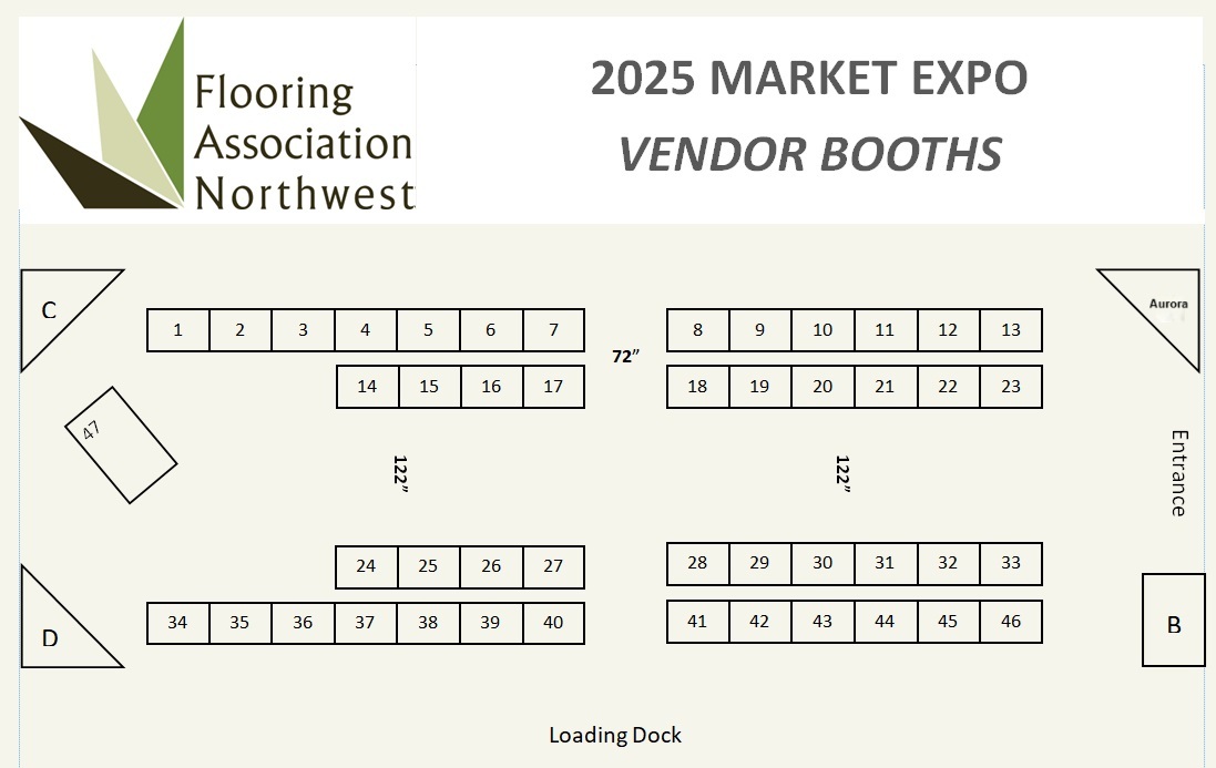 Flooring Association NW Expo 2025 Map